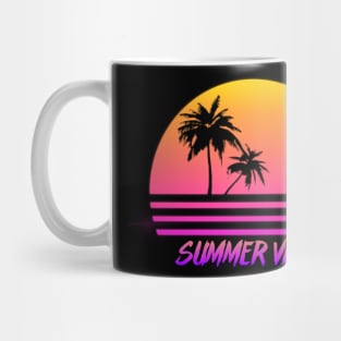 Summer Vibes - Retro Synth Sunset Style Mug